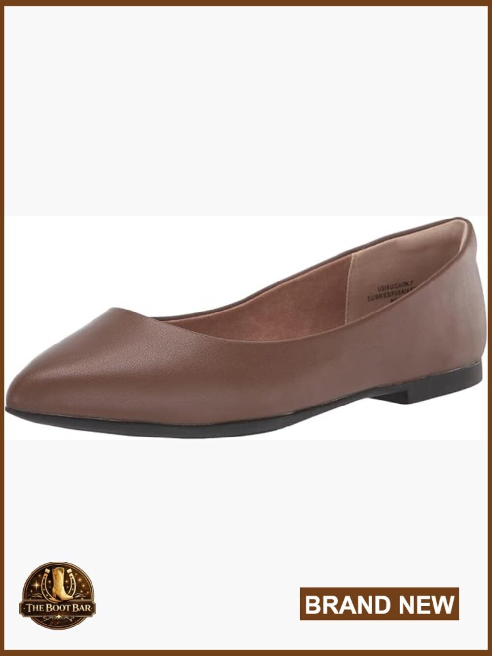 Women's Pointed-Toe Ballet Flats with Cushioned Insole